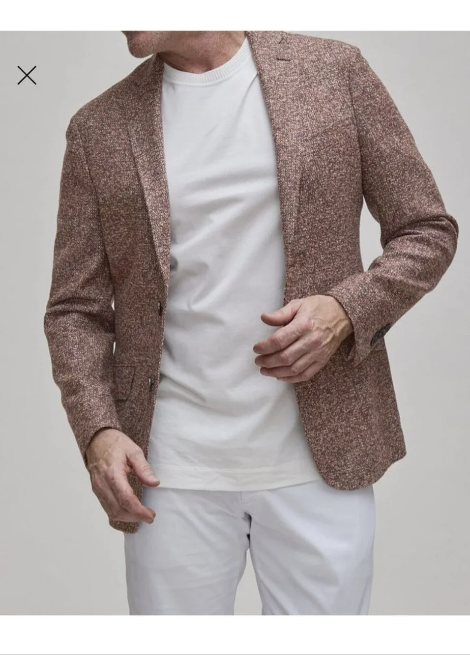 Etro Men's Textured Brown Wool Blend Tweed Sport Jacket Full Lining_1